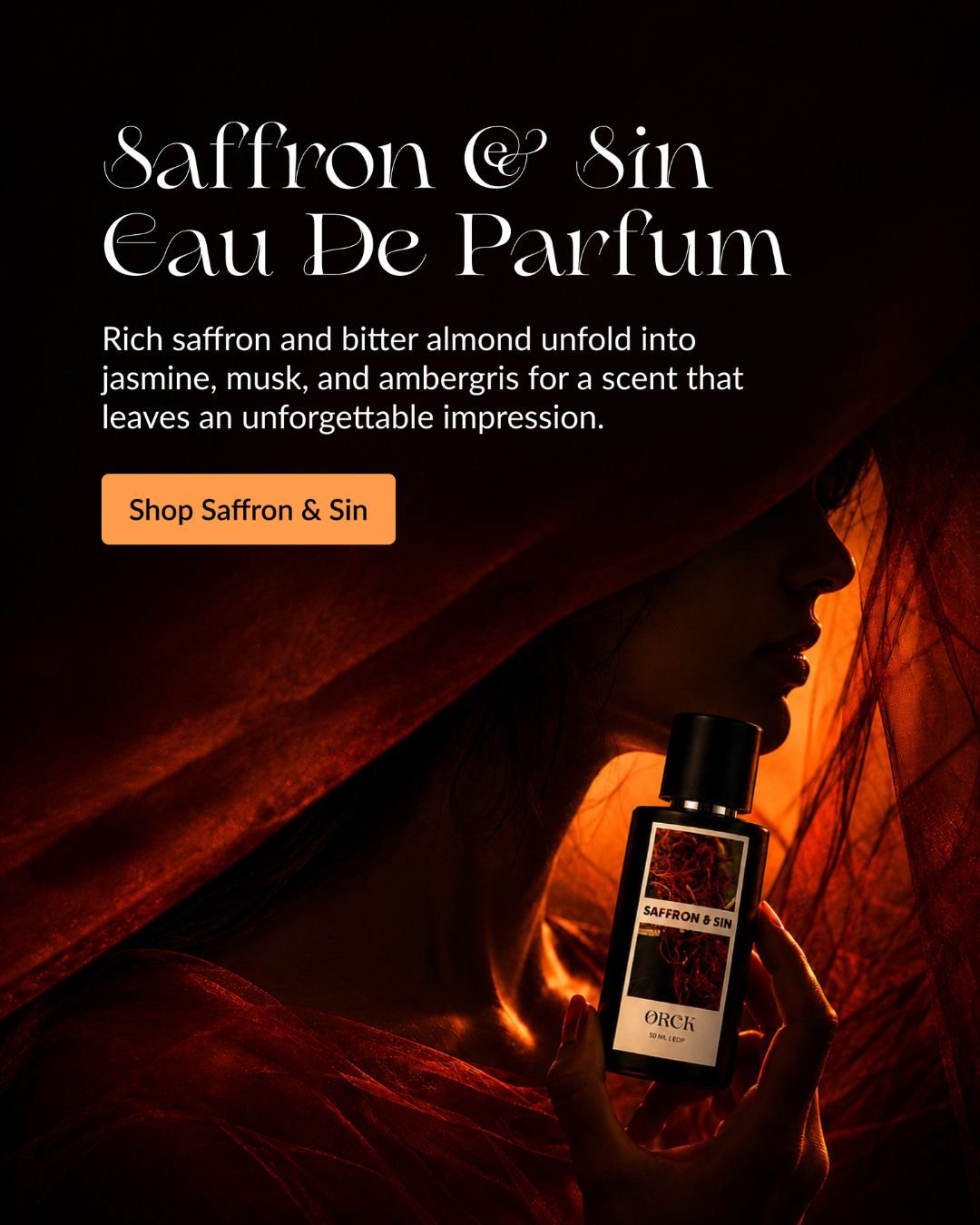 Cover saffron perfume